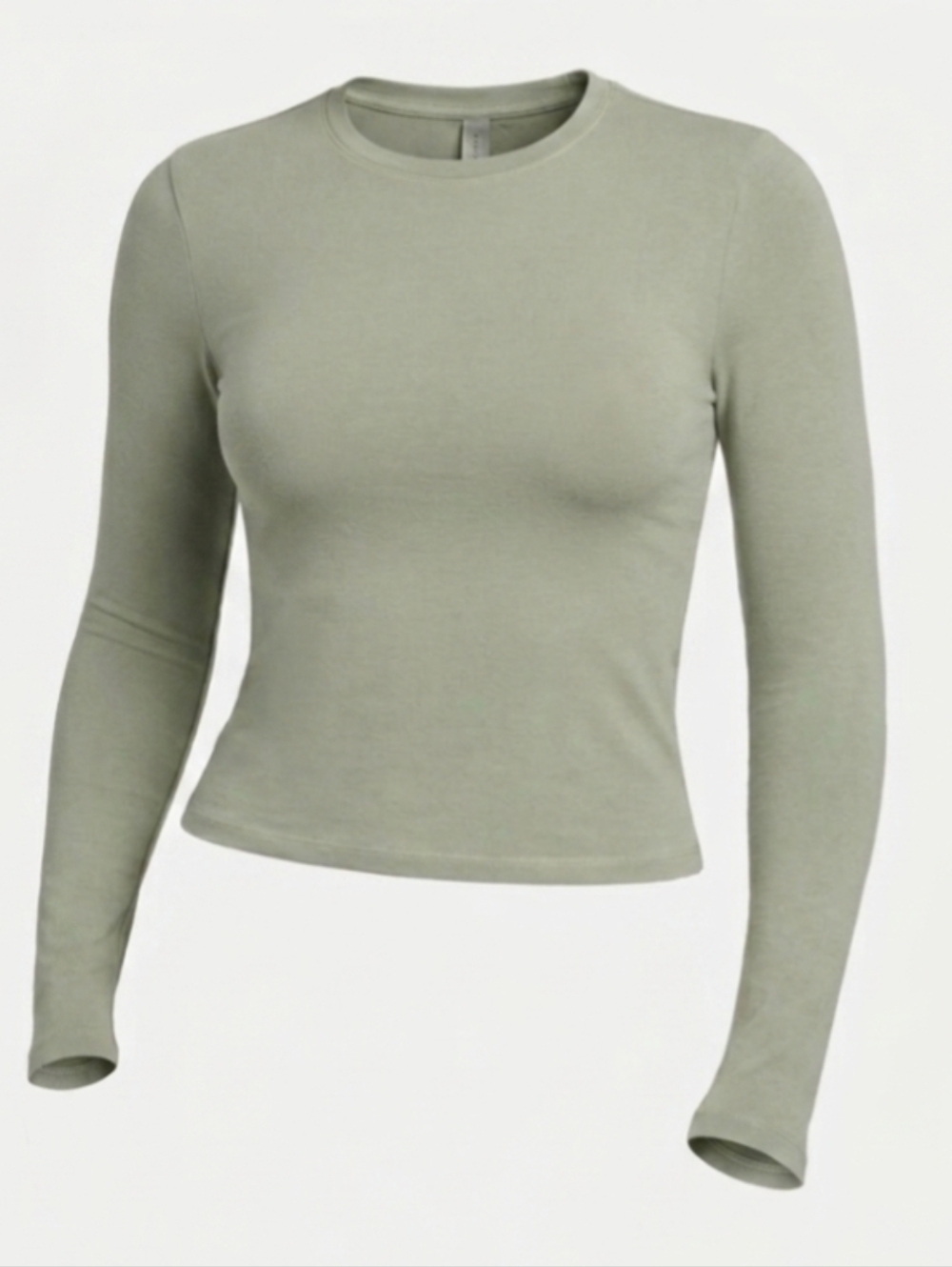 SKIMS Cotton Jersey Long Sleeve – Mineral - Size XL